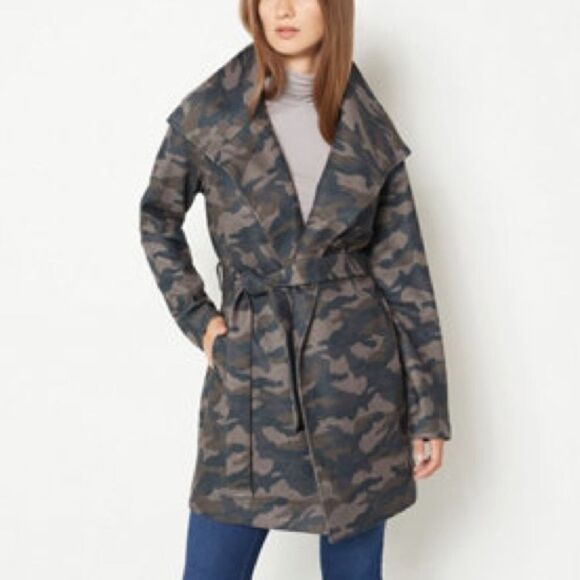 Belle by Kim Gravel Wool Blend Belted Topper Coat - Picture 1 of 5